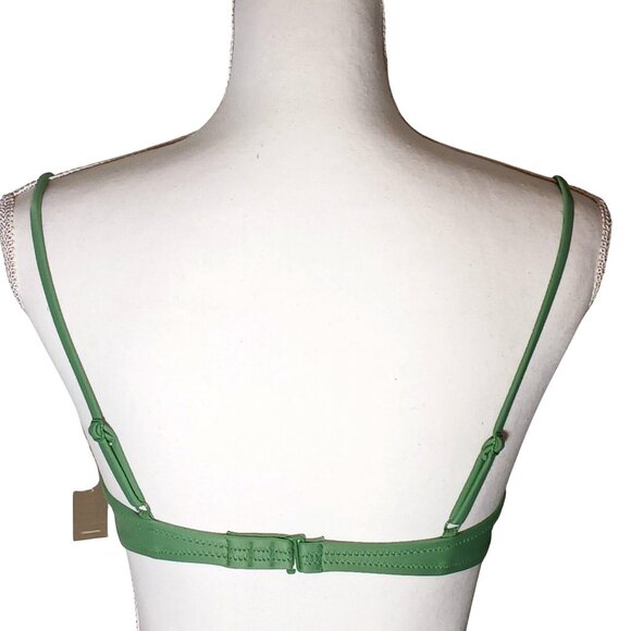 NEW J. Crew Balconette Underwire Bikini Swim Top Rustic Willow/Sage Green 32B - Picture 6 of 11
